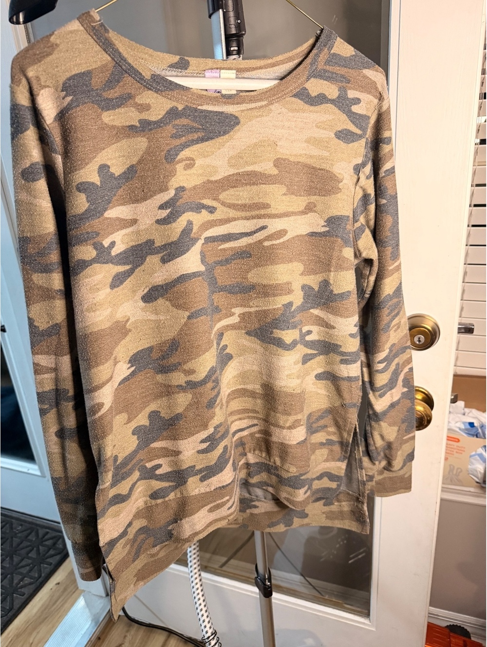 Camo Long Sleeve T Shirt